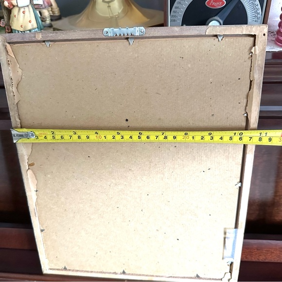 Southern Belle Vintage Pink Painted Wood Framed Airbrush Print Victorian Art - Picture 5 of 7